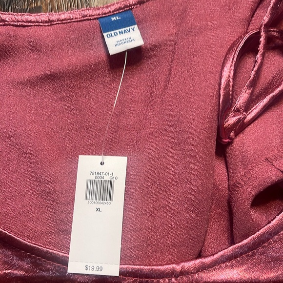 Old Navy Metallic Pink Shimmer Shiny Tank Top Camisole Blouse Womens Size Xlarge - Picture 5 of 5